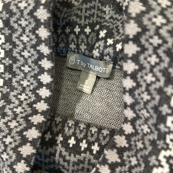 Talbots Gray Cowl Neck Pullover with side zipper Size S - Picture 3 of 9